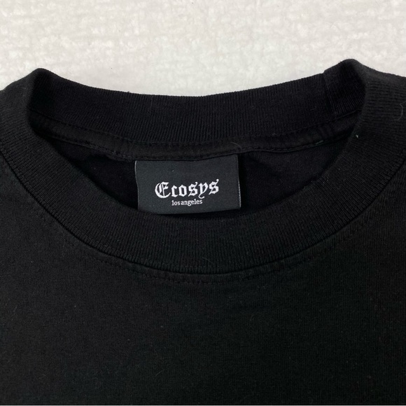 ECOSYS skull neon and black Tshirt size S-M - Picture 8 of 13